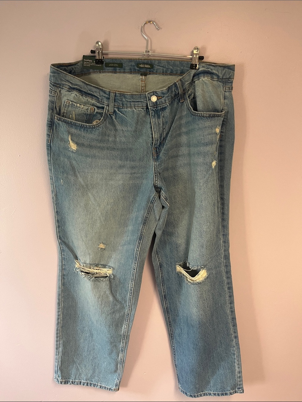 wild fable Distressed Light Blue Ripped Jeans